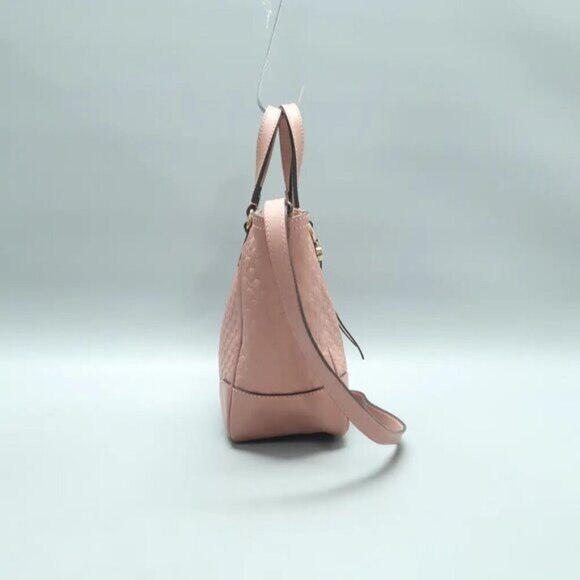 GUCCI Bree Pink GG Leather Satchel 380-020125 - Picture 4 of 12